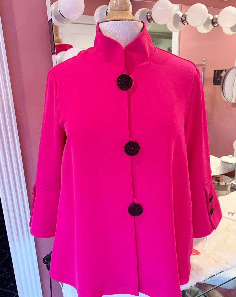 Hot Pink Accordion Jacket
