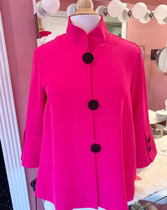 Hot Pink Accordion Jacket