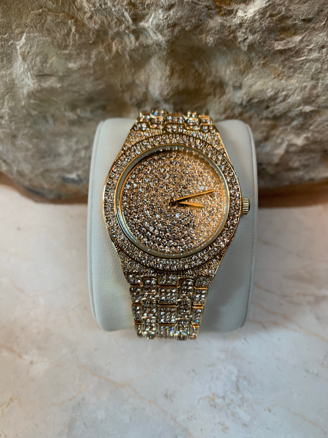 Gold Rhinestone Watch