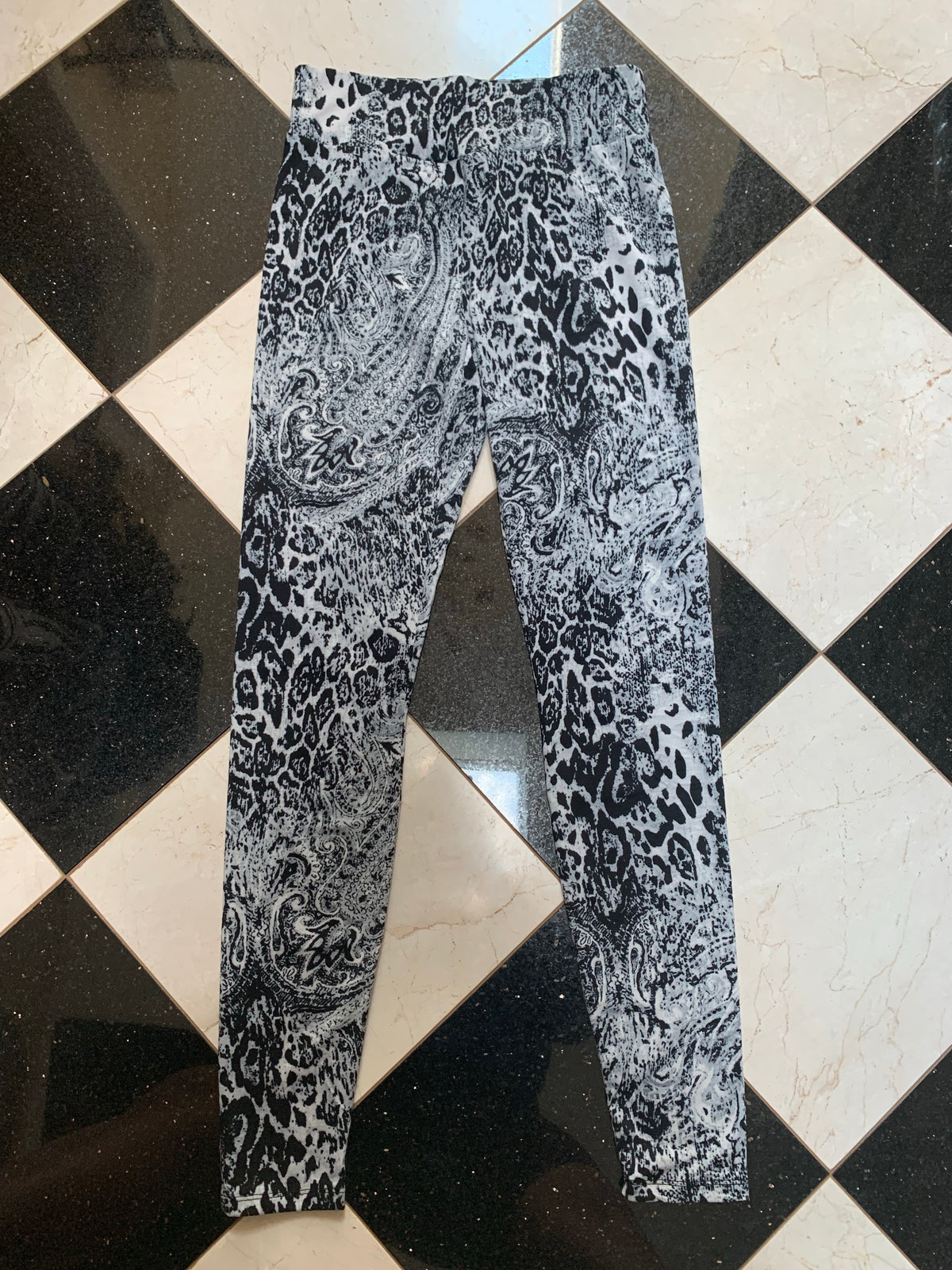 Black Animal Print Legging