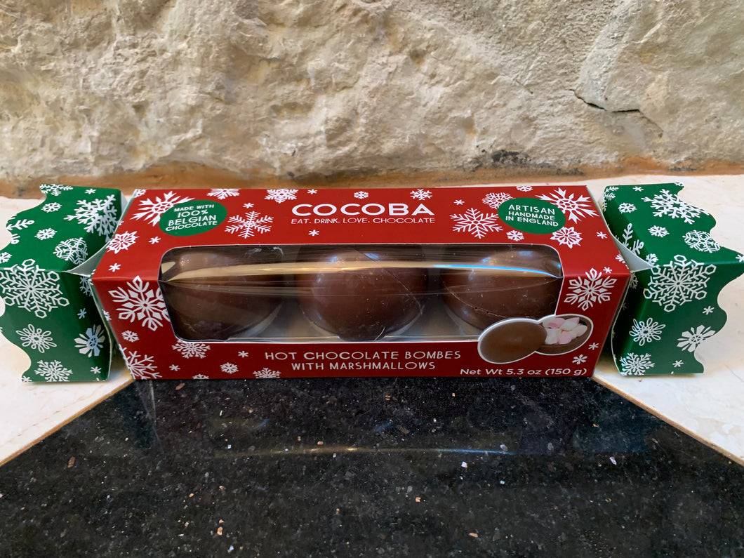 3 Pack Christmas Hot Chocolate Cocoa Bomb