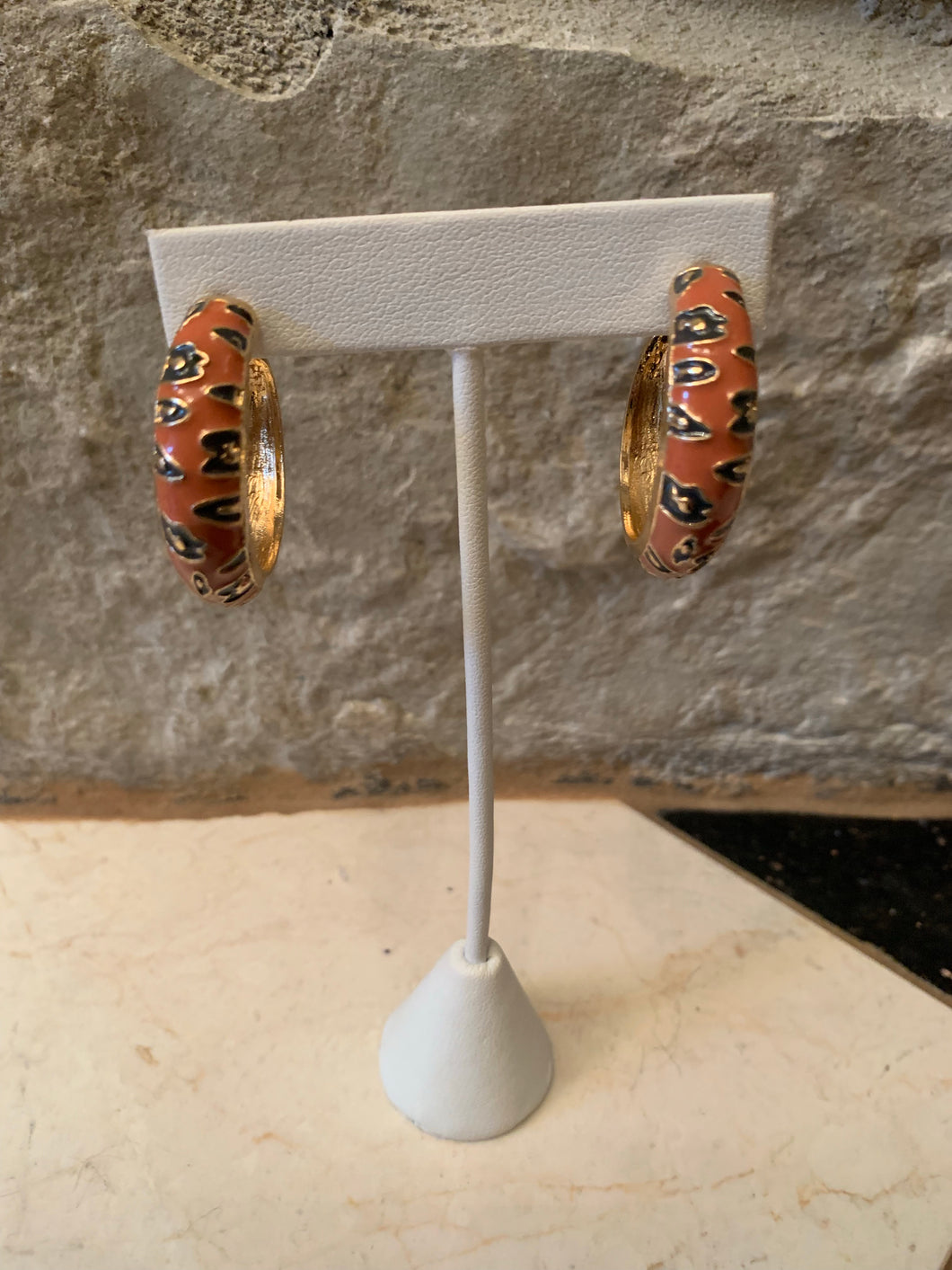 Camel Animal Print Hoop