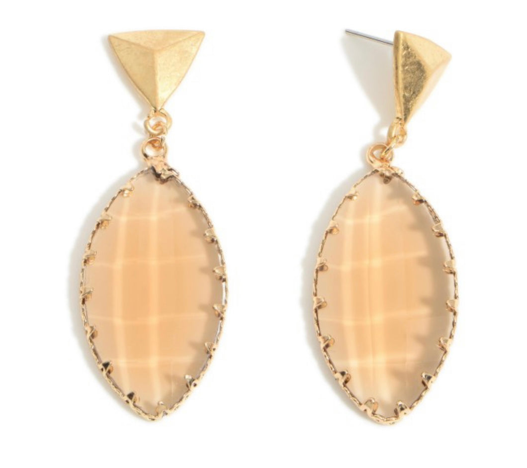 Glass Teardrop Earrings
