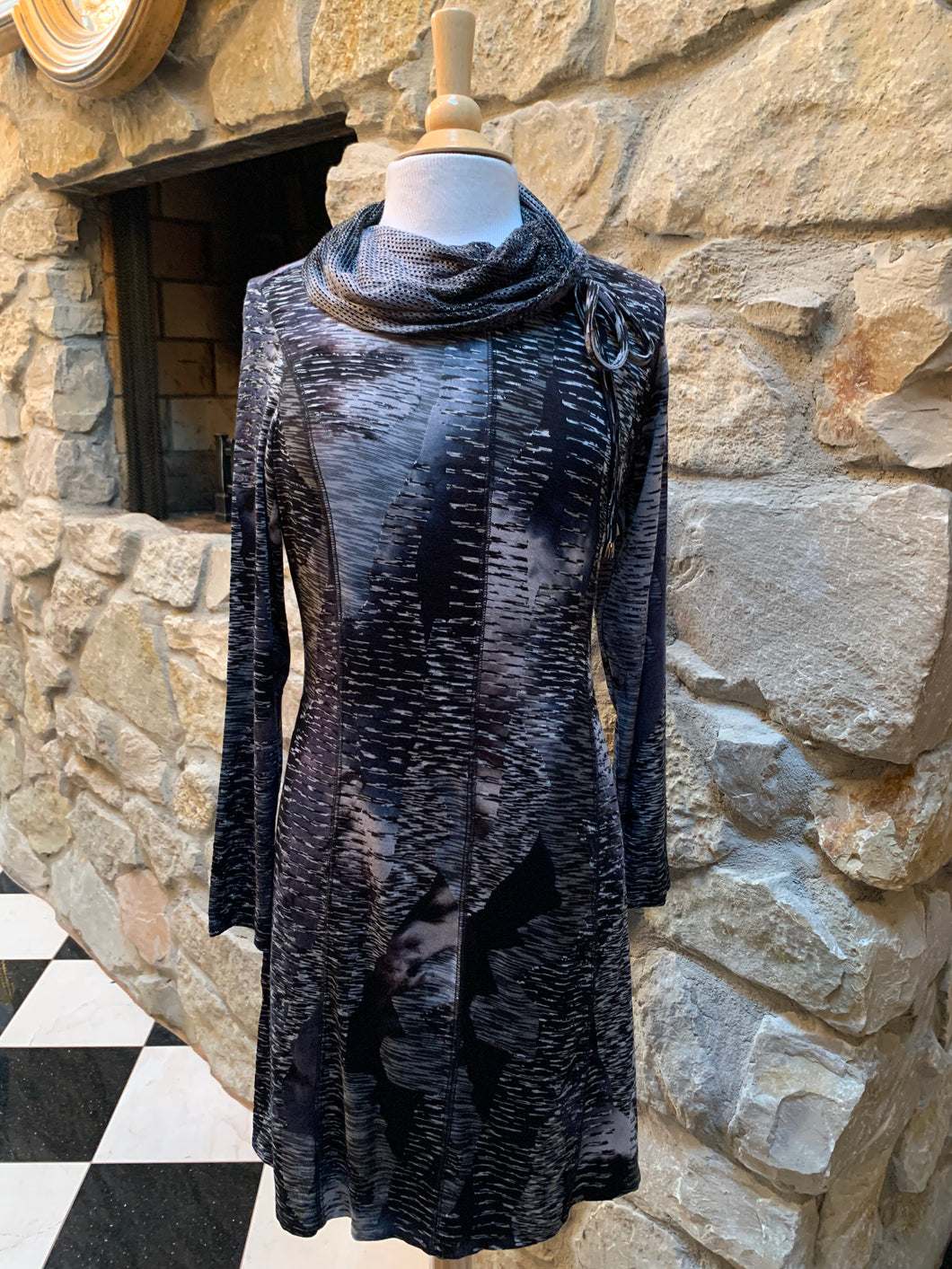 Black & Navy Dress