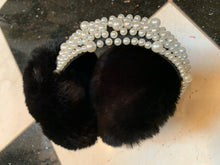 Load image into Gallery viewer, Faux Fur &amp; Pearl Ear Muffs
