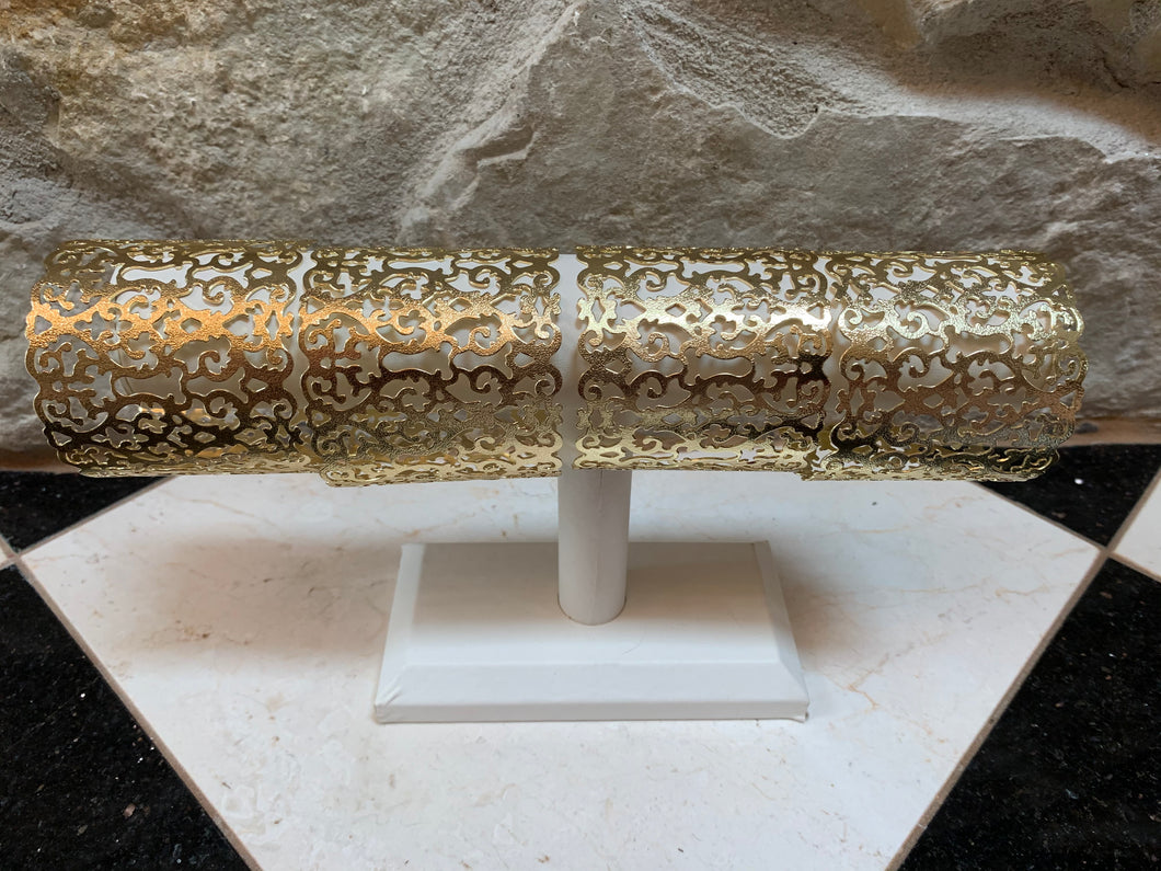 Gold Laser Cut Cuff